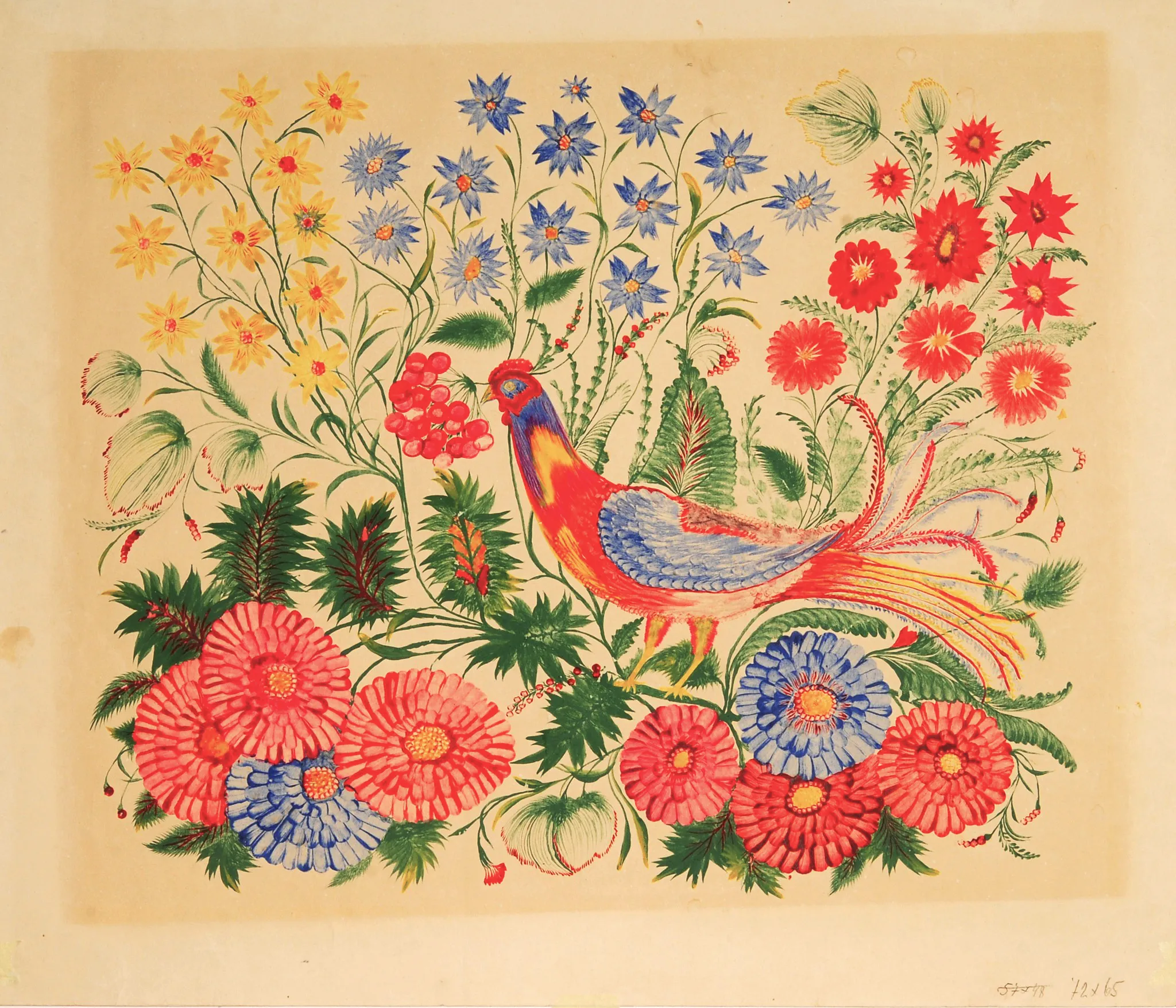 Декоративне панно з птахом